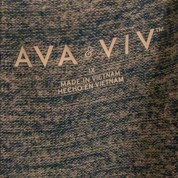 AVA & VIV size 1x blue shirt - Picture 4 of 4